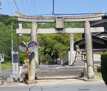 熊野神社鳥居正面