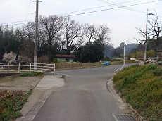 莫山団地からの道