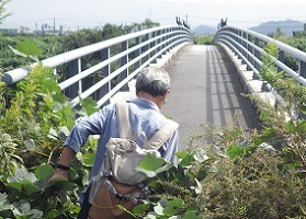 砂川沿いの道3