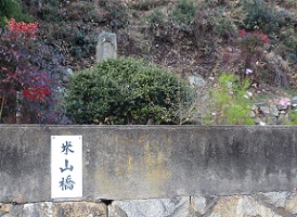 米山橋の題目碑