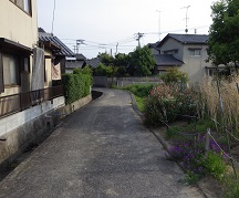 由加道標までの道①