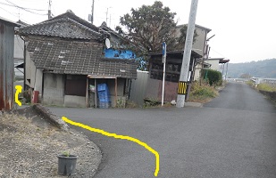 鉄砲町の道