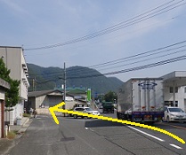 野々口駅への分岐