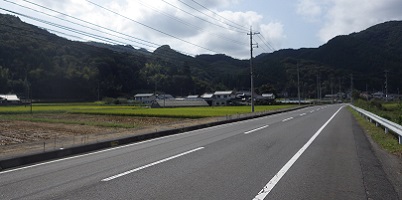 大谷の山波