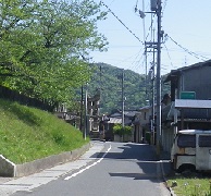 熊野神社鳥居横