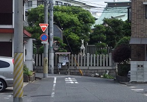 岡山神社遠景