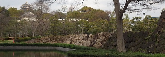 装飾的に掲載した岡山城の写真