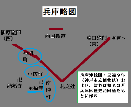 旅籠町周辺地図