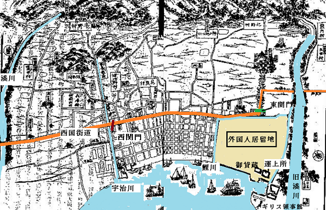 神戸開港全図