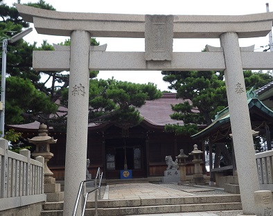 舞子六神社の石の鳥居